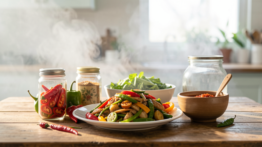 Photographic detail related to The Serrano Switch: Will Mexican Heat Ruin a Thai Stir-Fry?