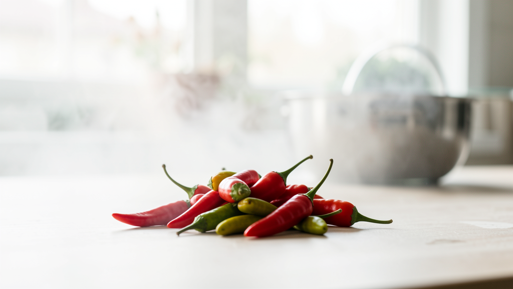 Photographic detail related to Freezing Whole Chilies vs. Chopping First: Cellular Damage and Long-Term Flavor