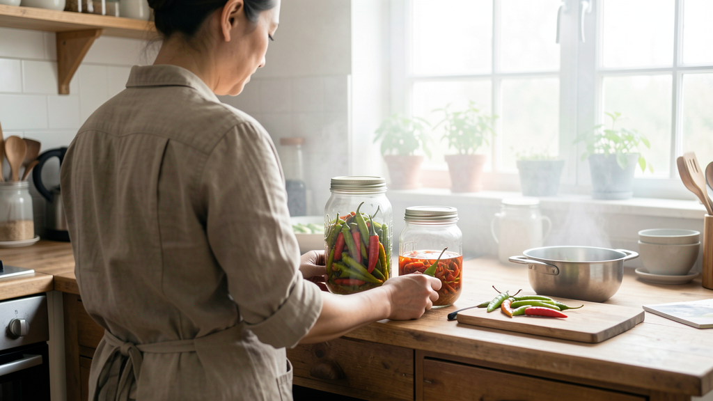 Editorial image illustrating Can I Really Ferment Leftover Thai Chilies in a Simple Mason Jar?