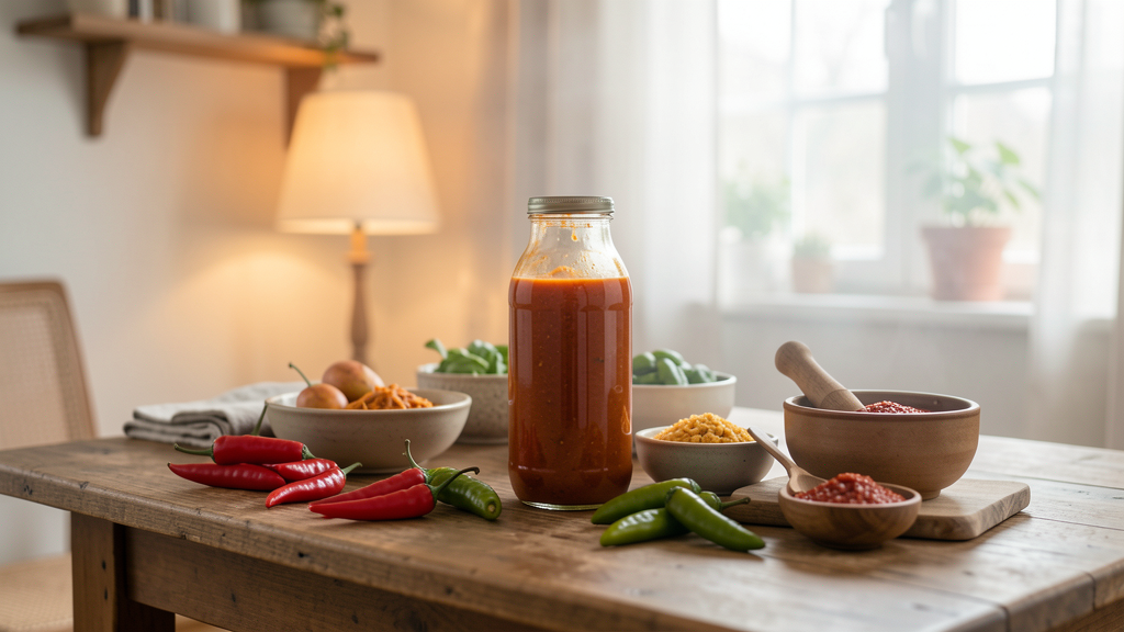 Photographic detail related to The Story of My Separated Hot Sauce and How Xanthan Gum Saved It